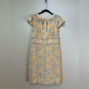 Tory Burch Bernice 100% Silk Midi Dress Size 6